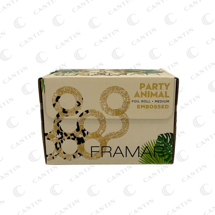 PAPIER ALUMINIUM EMBOSSED ROLL 320ft PARTY ANIMAL FRAMAR