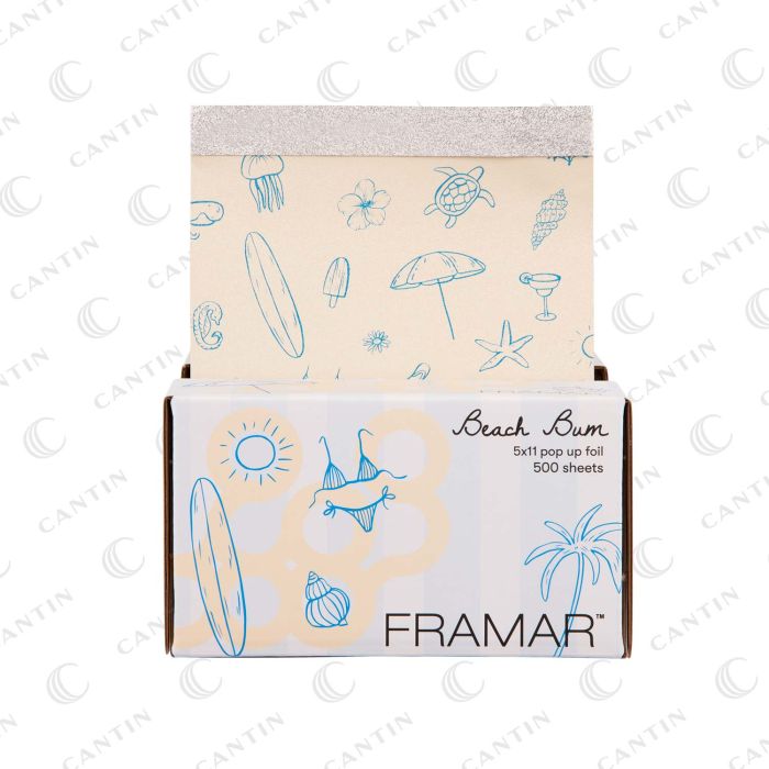 PAPIER ALUMINIUM POP UP - 500 FEUILLES BEACH BUM #PU-500BUM FRAMAR