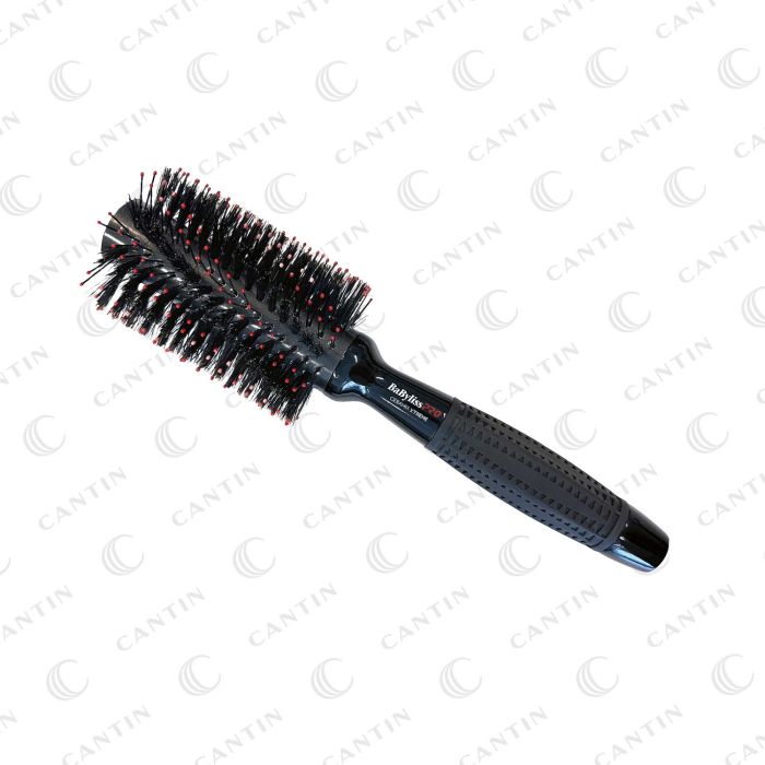 BROSSE RONDE SPIRALE EN CÉRAMIQUE (SANGLIER/NYLON) 28mm #BABSP11 DANNYCO